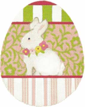 Bunny Animal Floral Egg