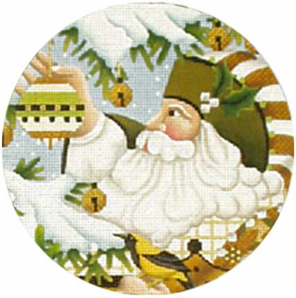 Golden Santa Face