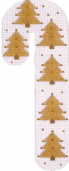Tree Candy Cane - Golden