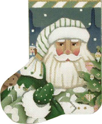 Wintergreen Santa Mini Sock
