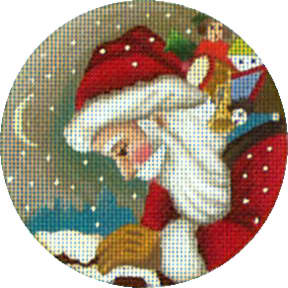 Santa Chimney Ornament
