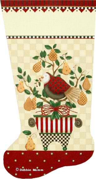 Partridge in a Pear Tree Stocking
