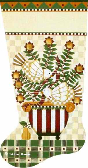 Turtle Doves Stocking