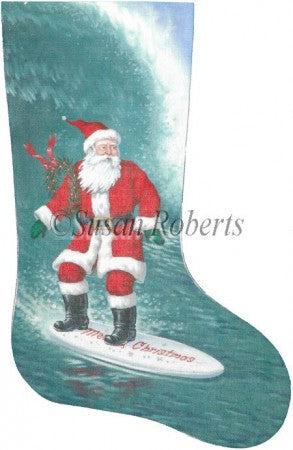 Surfer Santa Stocking - 18ct