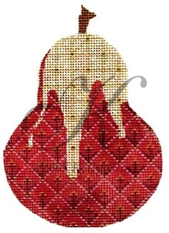 Vanilla Drizzle Pear Ornament