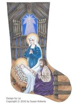 Holy Family Stocking