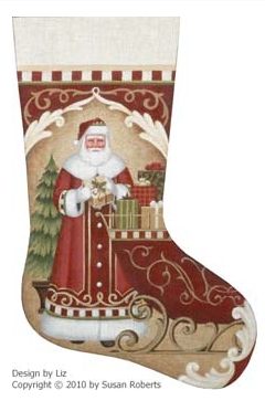 Santas Red Sleigh Stocking