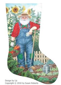 Santa Gardener Stocking