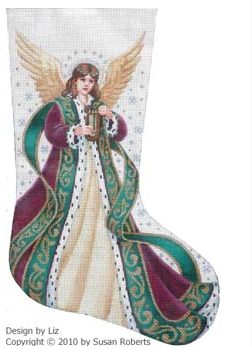 Elegant Angel Stocking