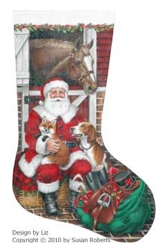 Fox Hunt Santa Stocking