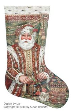 Renaissance Santa Stocking