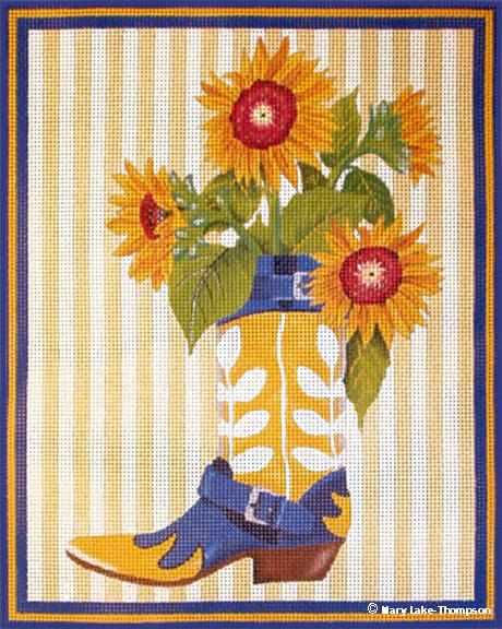 Sunflower Boot - 13ct mesh