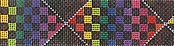 Rainbow Checked Belt