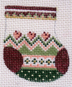 Hearts w/Ribbon Wee Stocking
