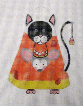 Candy Corn Black Cat