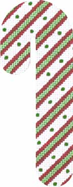 Candy Cane - Green Dot