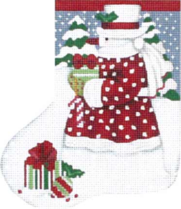 Classic Snowman Mini-Stocking