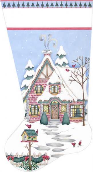 Conifer Cardinal Stocking