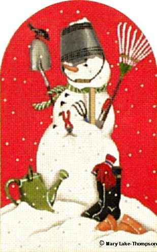 Garden Snowman