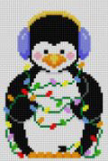 Penguin Tangled in Lights