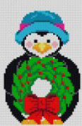 Penguin with Wreath
