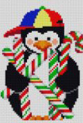Penguin with Candy Canes