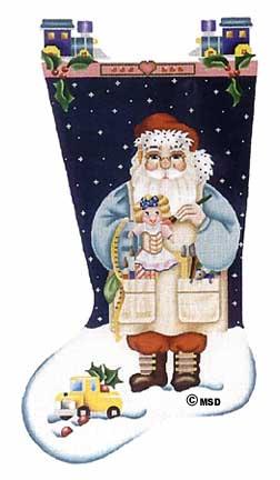 Toymaker Santa Stocking