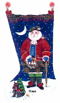 Scottish Santa Stocking