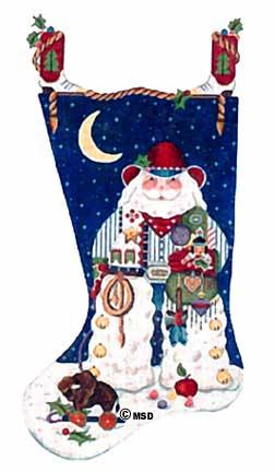 Cowboy Santa Stocking