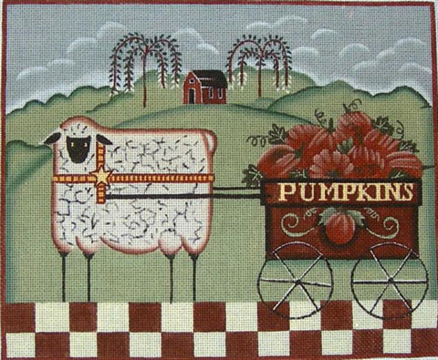 Sheep with Pumpkins