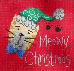 Meowy Christmas Ornament