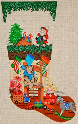 Teddy Bear and Toys  Stocking