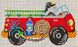 Fire Engine with Santa 