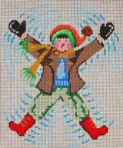 Brown Jacket Snow-Angel