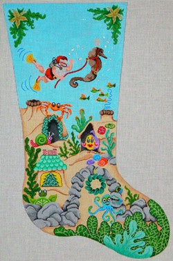 Scuba Santa  Stocking