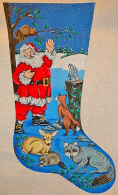 Wildlife Santa Stocking