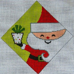 Retro Santa Ornament