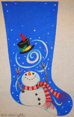 Windy Snowman Stocking