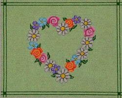Floral Heart Tallis Bag 