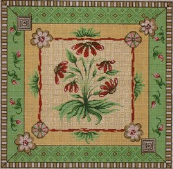 Green/Brown Floral/ Borders #1
