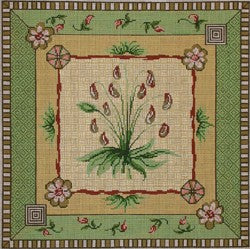 Green/Brown Floral/ Borders #2