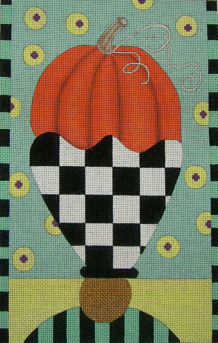 Pumpkin in Flower Vase