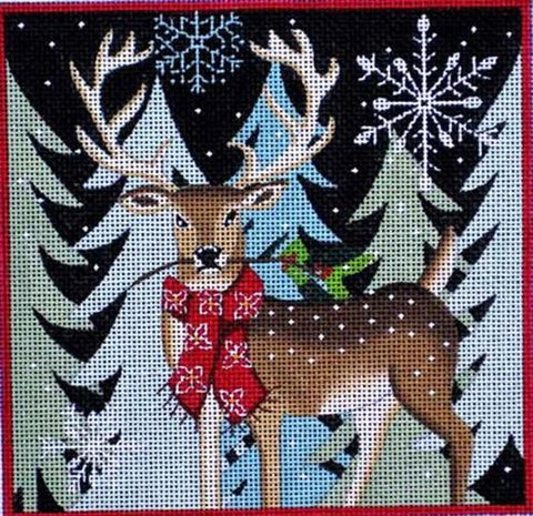 Deer With Holiday Berries