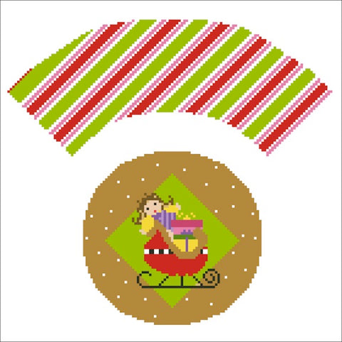 Santa's Sled Cupcake