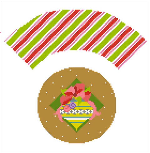 Golden Ornament Cupcake