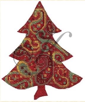 Red Paisley Tree