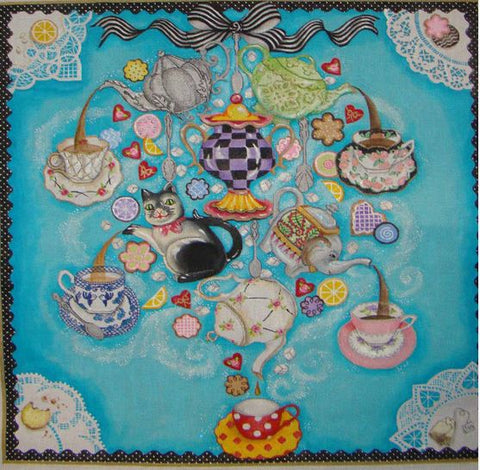Mad Hatter Tea Party Chandelier