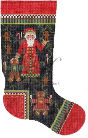 Santa & Gingerbread Kids Stocking