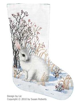 Snow Bunny Stocking - 13ct