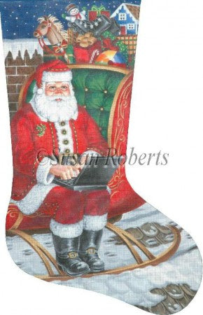 Laptop Santa Stocking - 13ct